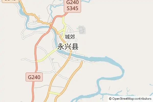 Mapa Yongxing County