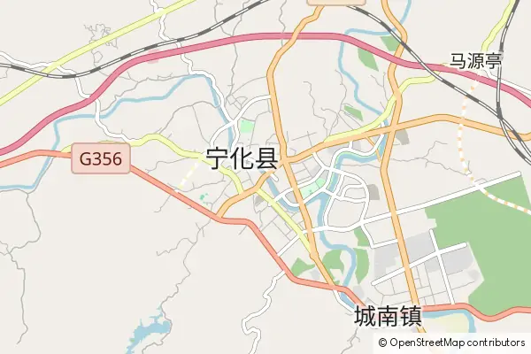 Mapa Ninghua County