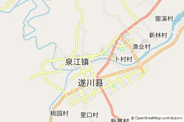 Mapa Suichuan County