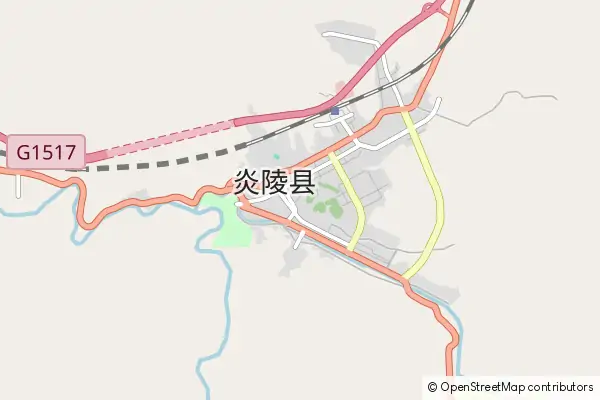 Mapa Yanling County