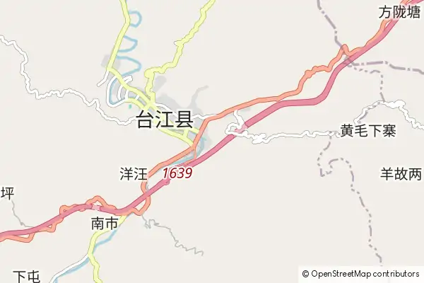 Mapa Taijiang County