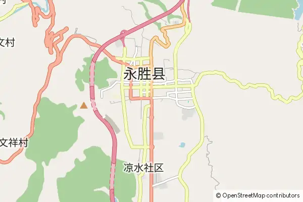 Mapa Yongsheng County