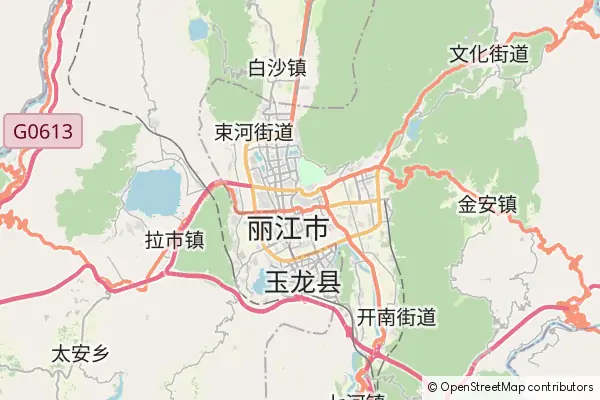 Mapa Lijiang