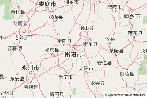 Mapa Hengyang