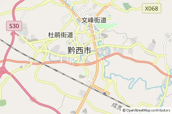 Mapa Qianxi County