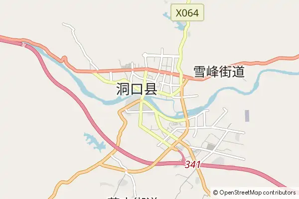 Mapa Dongkou County