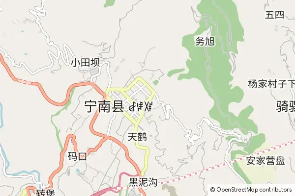 Mapa Ningnan County