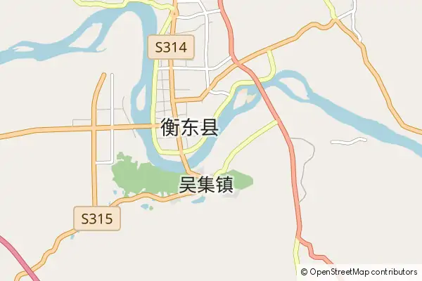 Mapa Hengdong County