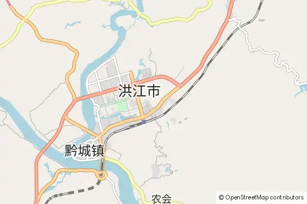 Mapa Hongjiang