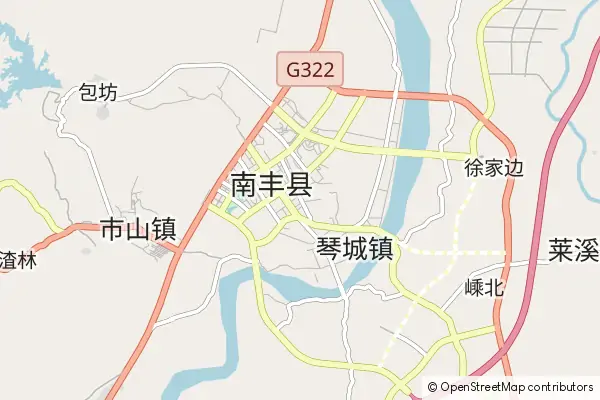 Mapa Nanfeng County