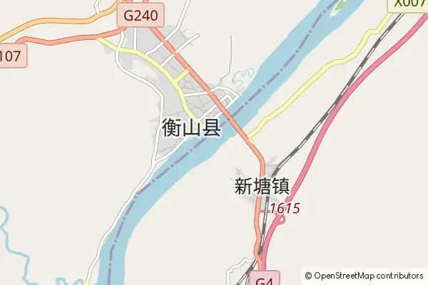 Mapa Hengshan County