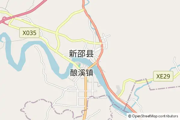 Mapa Xinshao County