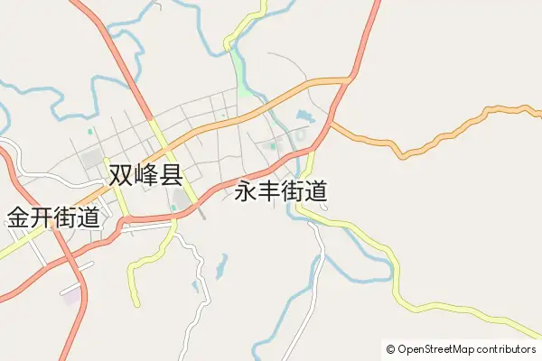 Mapa Shuangfeng County