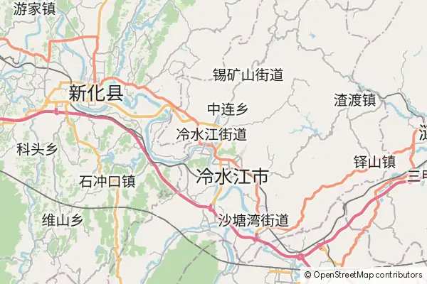 Mapa Lengshuijiang