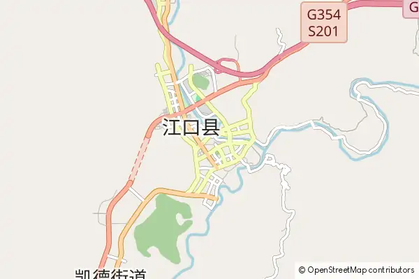 Mapa Jiangkou County