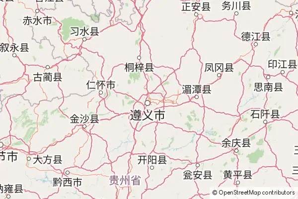 Mapa Zunyi