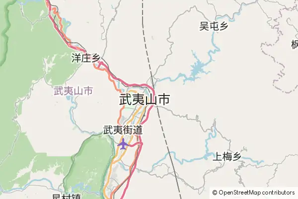 Mapa Wuyi Shan