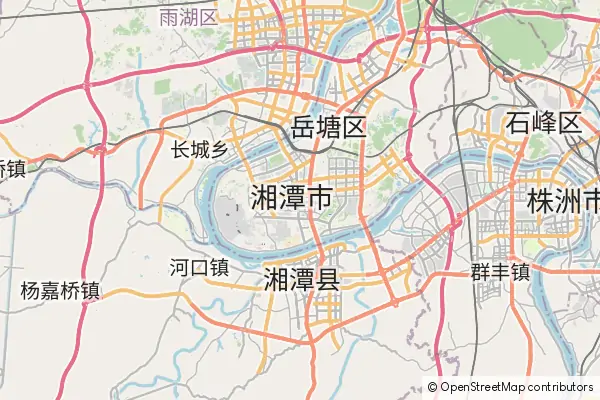 Mapa Xiangtan