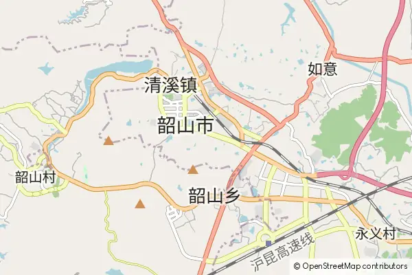 Mapa Shaoshan