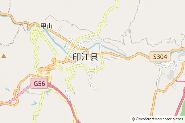 Mapa Yinjiang County