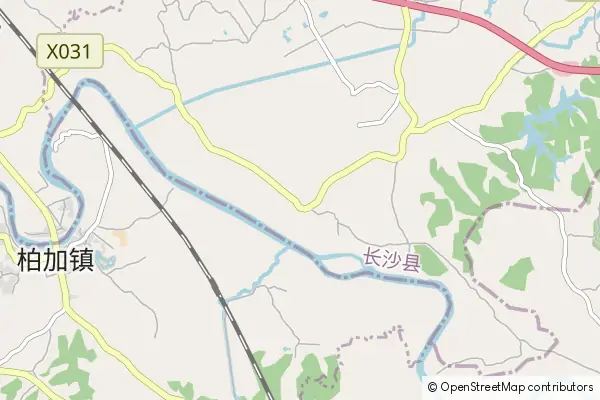 Mapa Xiangyin County