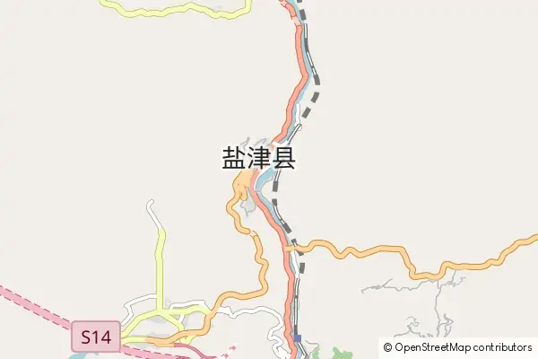 Mapa Yanjin County