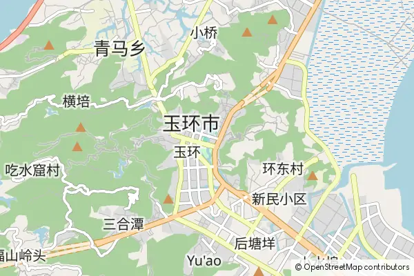 Mapa Yuhuan City