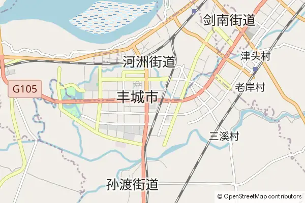 Mapa Fengcheng