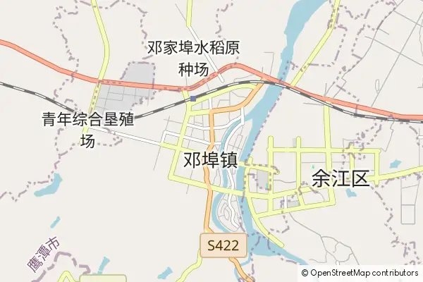 Mapa Yujiang County