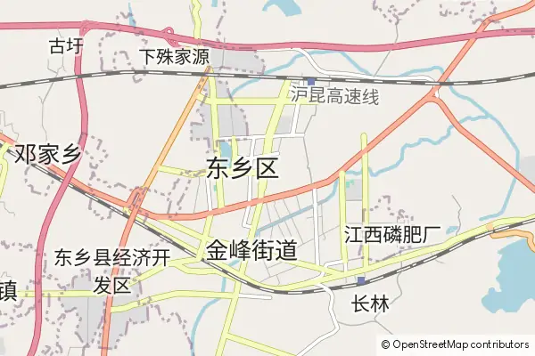 Mapa Dongxiang County