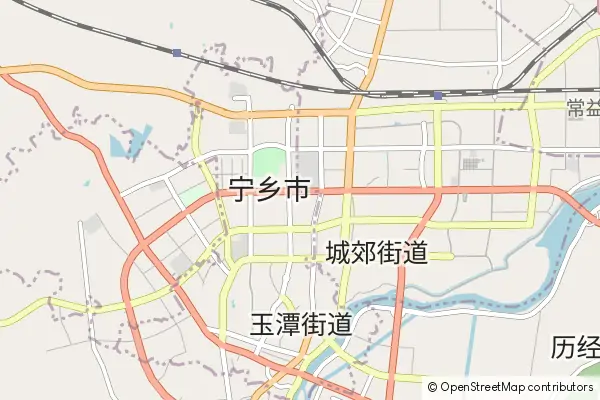 Mapa Ningxiang County