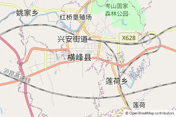 Mapa Hengfeng County