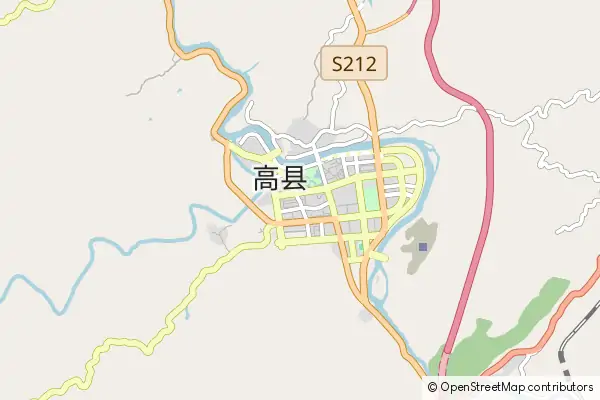 Mapa Gao County