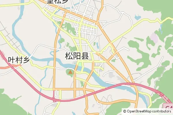 Mapa Songyang County