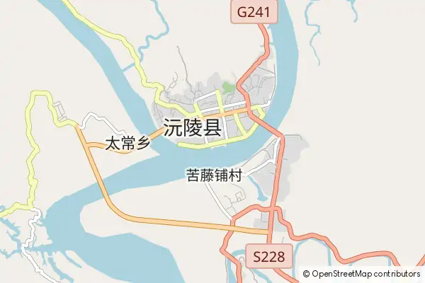 Mapa Yuanling County