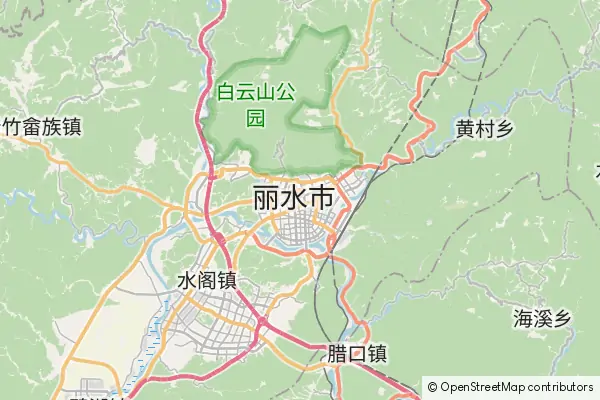 Mapa Lishui