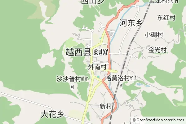 Mapa Yuexi County