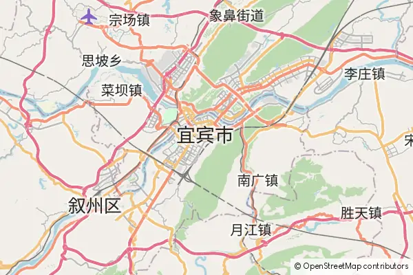 Mapa Yibin