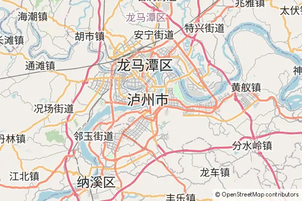 Mapa Luzhou