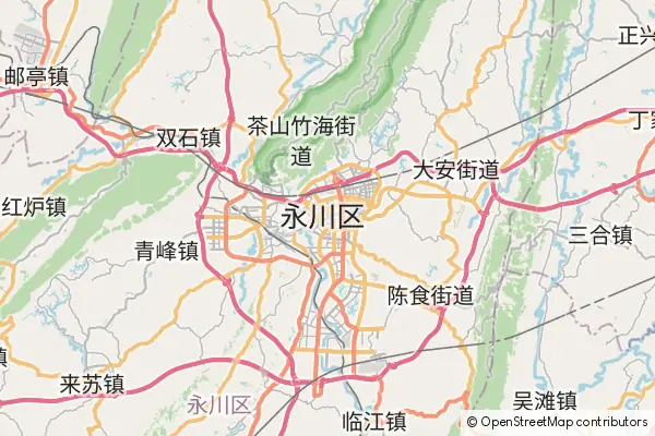 Mapa Yongchuan