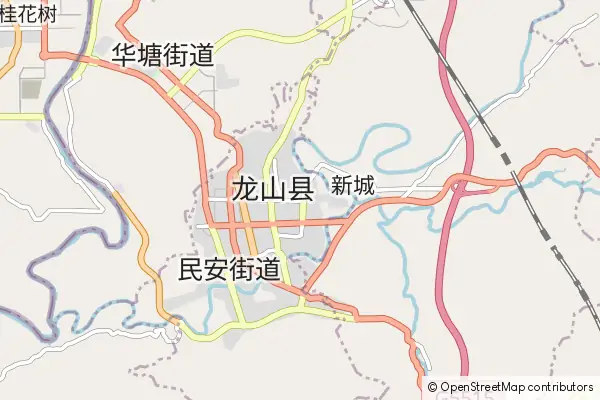 Mapa Longshan County