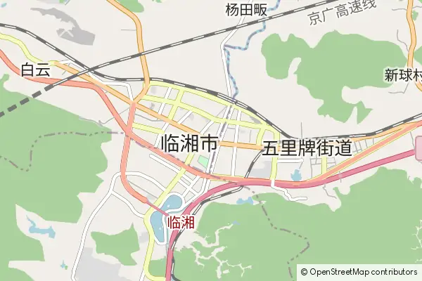 Mapa Linxiang