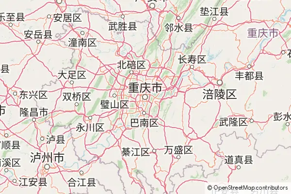 Mapa Chongqing