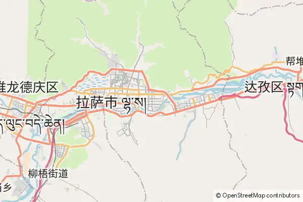 Mapa Lhasa