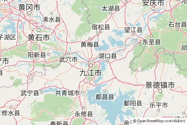 Mapa Jiujiang