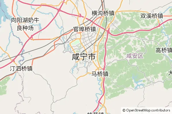 Mapa Xianning