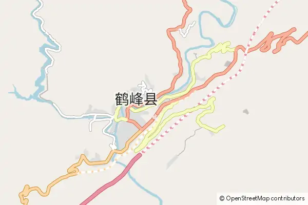 Mapa Hefeng County