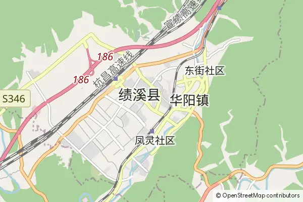 Mapa Jixi County