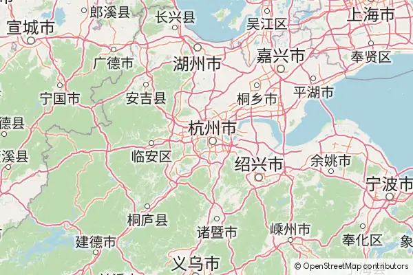 Mapa Hangzhou