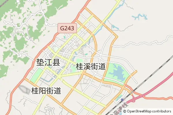 Mapa Dianjiang County